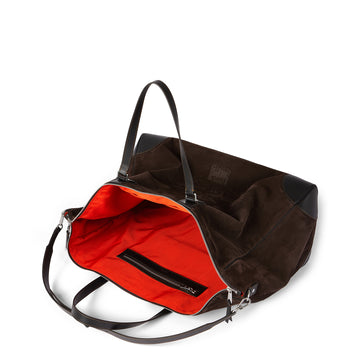 Paul Smith Suede Duffle Holdall Brown