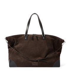 Paul Smith Suede Duffle Holdall Brown - Parasol Store