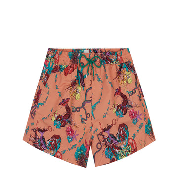 Paul Smith Swim Short Kraken Orange - Parasol Store