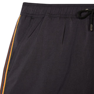Paul Smith Swim Shorts With Artist Stripe Trim Black - Parasol Store