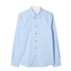 Paul Smith Tailored-Fit Blue Oxford Shirt Light Blue