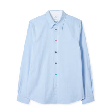 Paul Smith Tailored-Fit Blue Oxford Shirt Light Blue