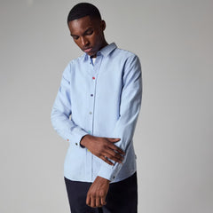 Paul Smith Tailored-Fit Blue Oxford Shirt Light Blue