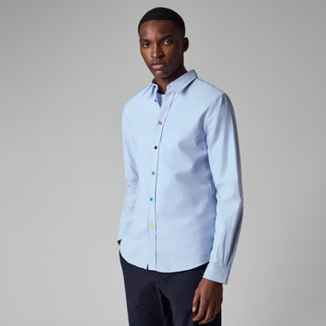 Paul Smith Tailored-Fit Blue Oxford Shirt Light Blue