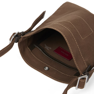 Paul Smith TekWax Cotton Musette Bag Khaki