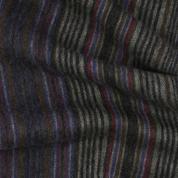Paul Smith Tonal Stripe Lambswool Scarf Grey