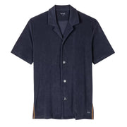Paul Smith Towelling Lounge Shirt Navy Blue - Parasol Store