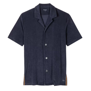 Paul Smith Towelling Lounge Shirt Navy Blue - Parasol Store
