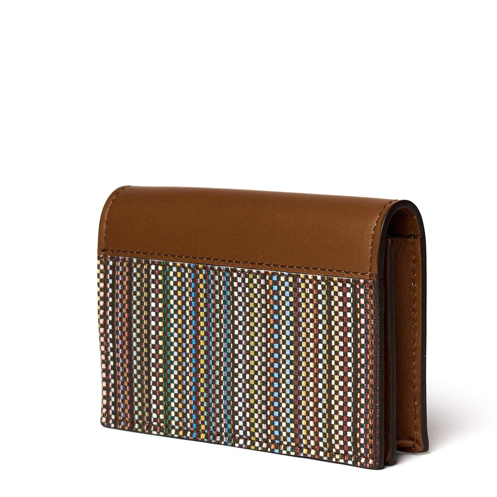 Paul Smith Wallet Fold Over Card Holder Brown - Parasol Store