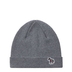Paul Smith Zebra Beanie Hat Grey - Parasol Store