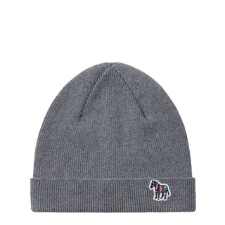 Paul Smith Zebra Beanie Hat Grey