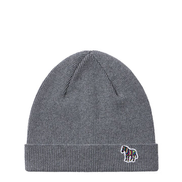 Paul Smith Zebra Beanie Hat Grey