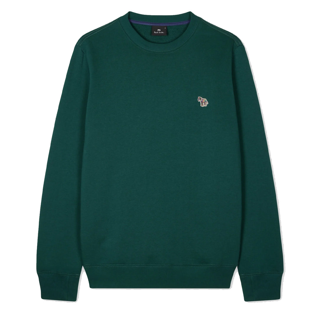 Paul Smith Zebra Logo Organic Cotton Sweatshirt Dark Green - Parasol Store