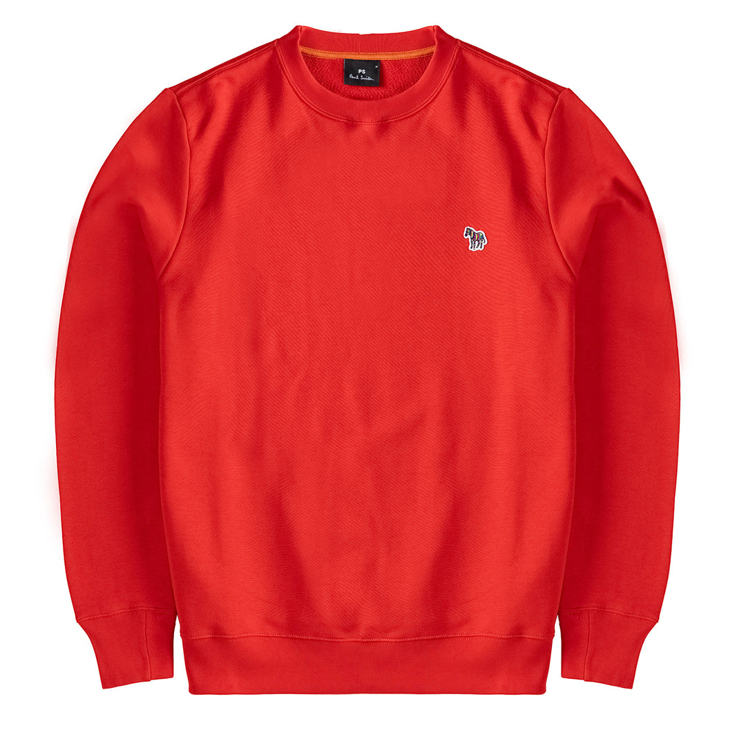 Paul Smith Zebra Logo Organic Cotton Sweatshirt Red - Parasol Store