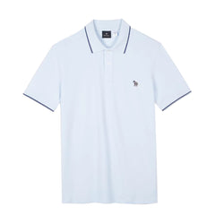 Paul Smith Zebra Logo Polo Shirt Powder Blue - Parasol Store