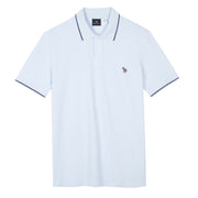 Paul Smith Zebra Logo Polo Shirt Powder Blue - Parasol Store