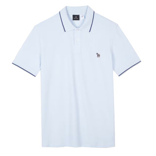 Paul Smith Zebra Logo Polo Shirt Powder Blue - Parasol Store