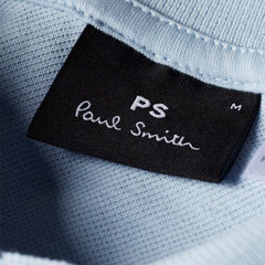 Paul Smith Zebra Logo Polo Shirt Powder Blue - Parasol Store