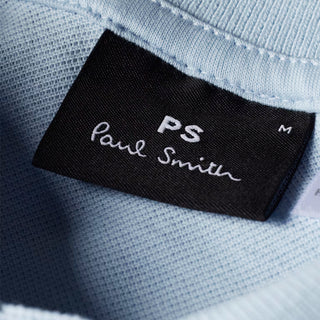 Paul Smith Zebra Logo Polo Shirt Powder Blue - Parasol Store