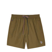 Paul Smith Zebra Logo Swim Shorts Military Green - Parasol Store