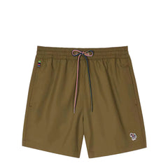 Paul Smith Zebra Logo Swim Shorts Military Green - Parasol Store