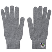 Paul Smith Zebra Logo Wool Gloves Grey - Parasol Store