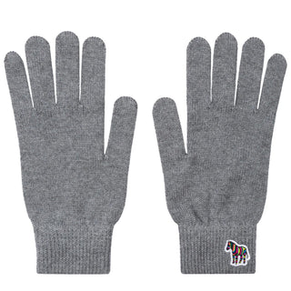 Paul Smith Zebra Logo Wool Gloves Grey - Parasol Store