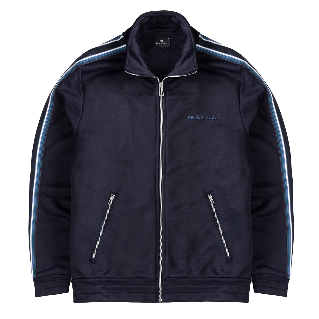 Paul Smith Zip Funnel Neck Sweat Very Dark Navy - Parasol Store