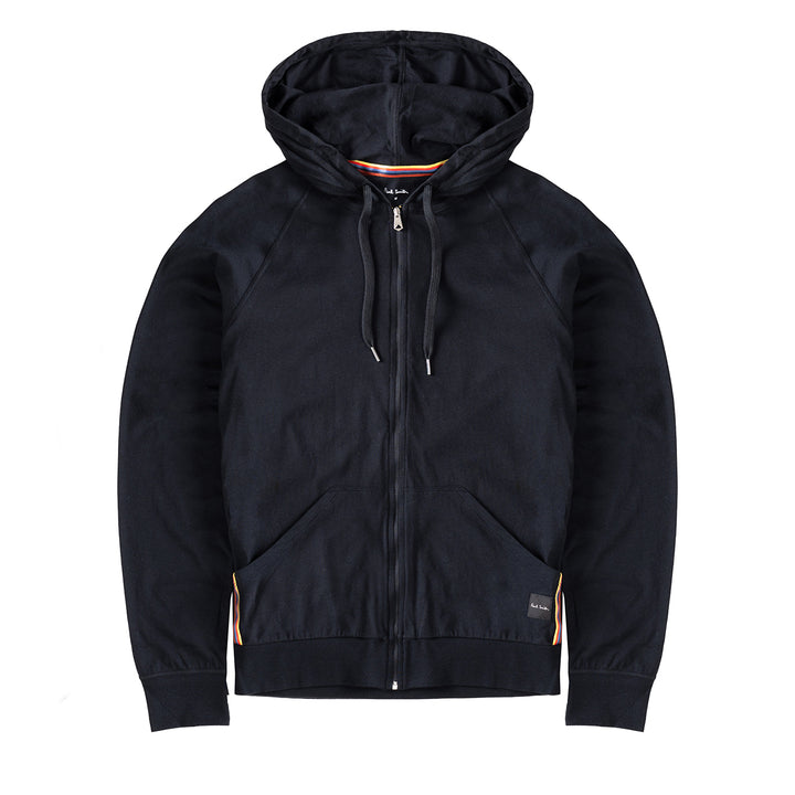 Paul Smith Zip Lounge Hoodie Black - Parasol Store