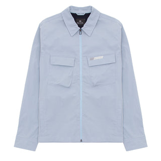 Paul Smith Zip Overshirt Light Blue - Parasol Store