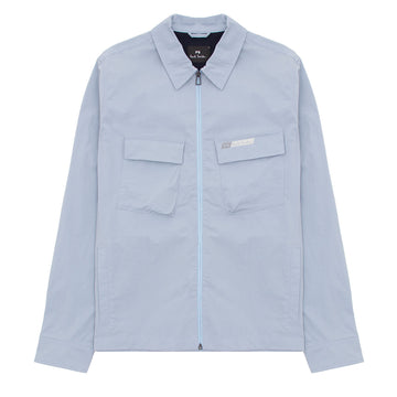 Paul Smith Zip Overshirt Light Blue - Parasol Store