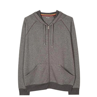 Paul Smith Zip Waffle Hoodie Slate - Parasol Store