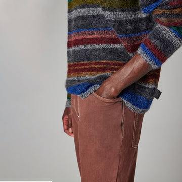 Paul Smith 'Crayon Stripe' Cotton-Mohair Sweater Multicolour - Parasol Store