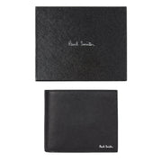 Paul Smith 'Mini Blur' Interior Billfold Wallet Black - Parasol Store