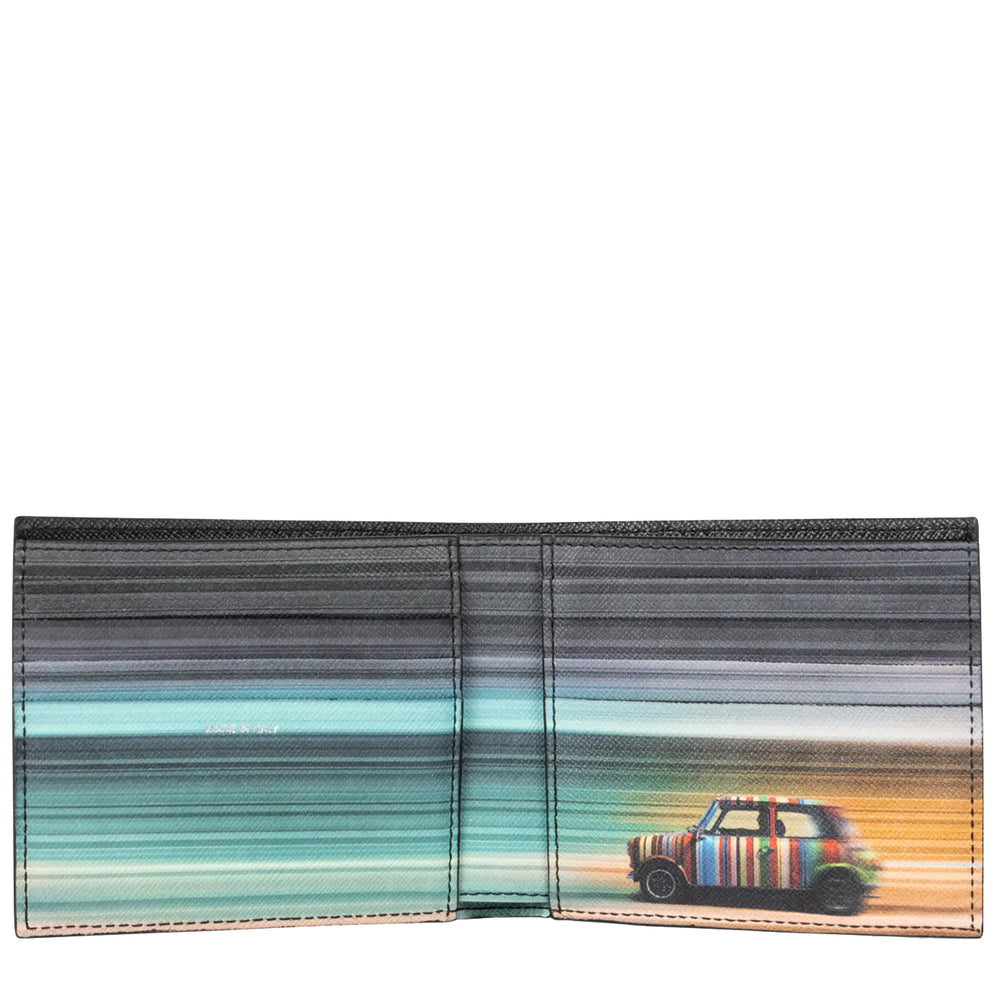 Paul Smith 'Mini Blur' Interior Billfold Wallet Black - Parasol Store