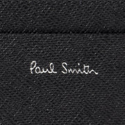 Paul Smith 'Mini Blur' Print Leather Card Holder Black - Parasol Store