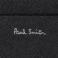 Paul Smith 'Mini Blur' Print Leather Card Holder Black - Parasol Store