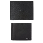Paul Smith 'Signature Stripe Balloon' Interior Billfold Wallet Black - Parasol Store