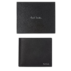 Paul Smith 'Signature Stripe Balloon' Interior Billfold Wallet Black - Parasol Store
