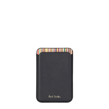 Paul Smith iPhone MagSafe Black Leather Credit Card Case Black