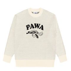 Pawa Speed Sports Doggo Knit Sweater Cream - Parasol Store