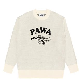 Pawa Speed Sports Doggo Knit Sweater Cream