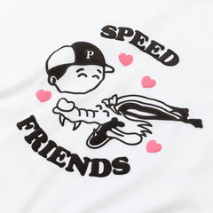 Pawa Speed Sports Friends T-Shirt White - Parasol Store