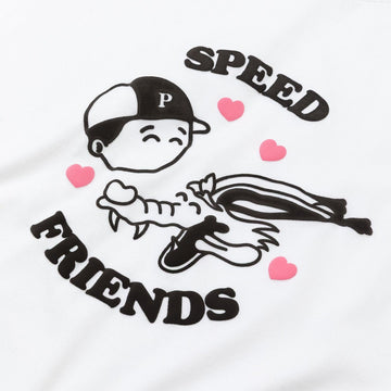 Pawa Speed Sports Friends T-Shirt White - Parasol Store