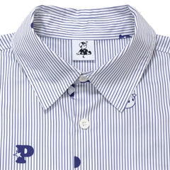 Pawa Speed Sports Monogram Stripe Shirt White/Blue