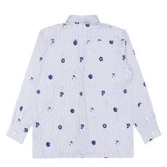 Pawa Speed Sports Monogram Stripe Shirt White/Blue