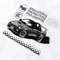 Pawa Speed Sports P-Key T-Shirt White - Parasol Store