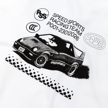 Pawa Speed Sports P-Key T-Shirt White - Parasol Store