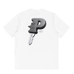 Pawa Speed Sports P-Key T-Shirt White - Parasol Store