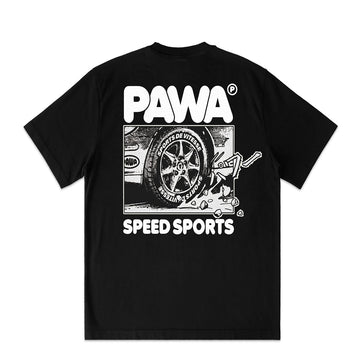 Pawa Sports Burnout T-Shirt Black